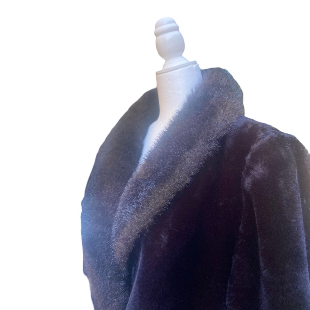 Vintage | Faux Fur Mid Length Coat - Picture 5 of 16